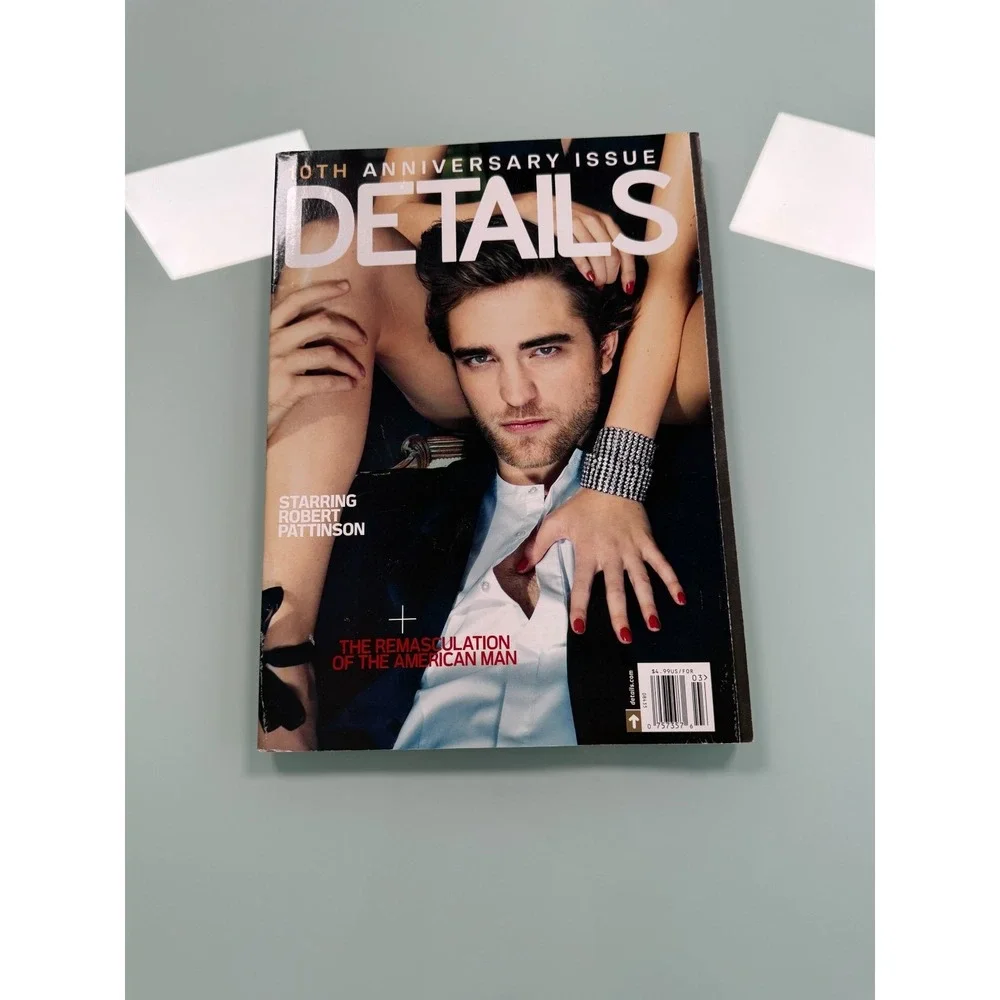 DETAILS MAGAZINE MARCH 2010 10TH ANNIVERSARY ISSUE ROBERT PATTINSON COVER‎